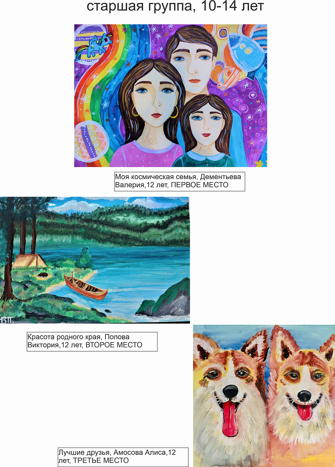 Итоги конкурса рисунков "САМЫЕ РОДНЫЕ!"